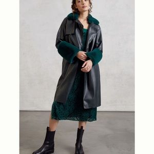 BlankNYC Faux Leather Trench Coat